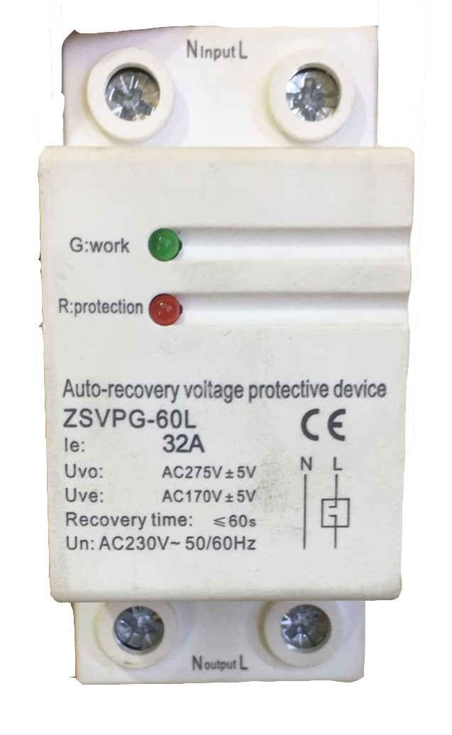 Auto-Recovery Voltage Protection Device UnderVoltage OverVoltage Regulator ZSVPG-60L 32A